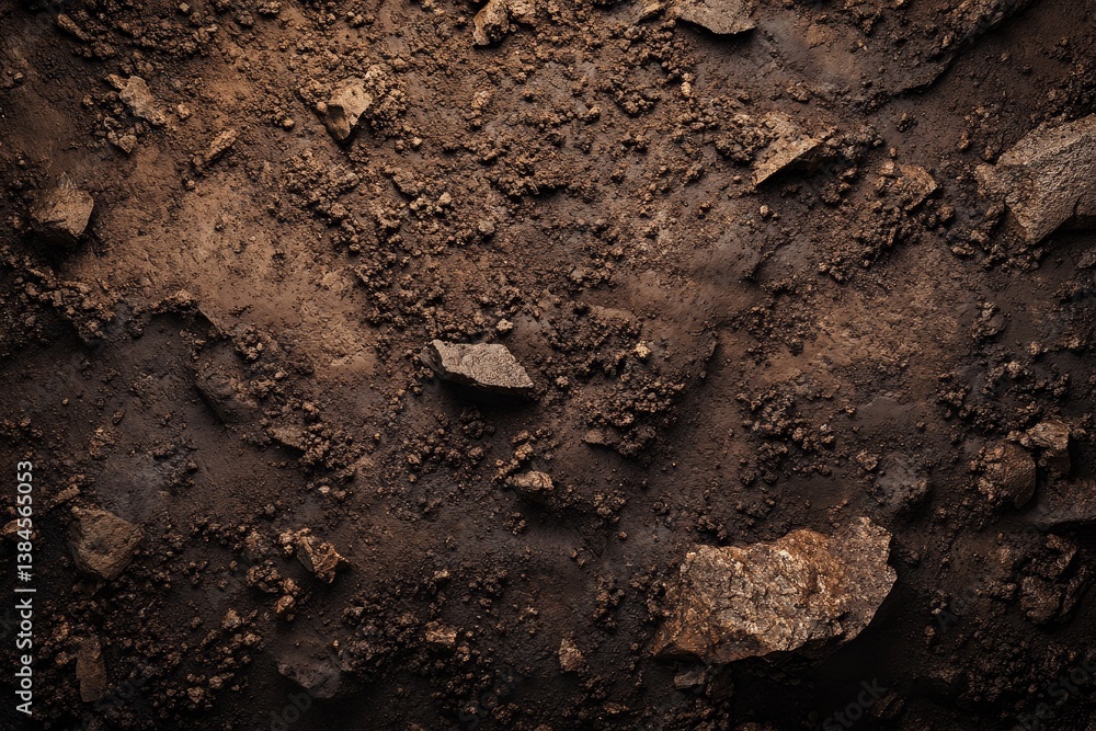 Close-up view of textured earth Close-up view of textured earth