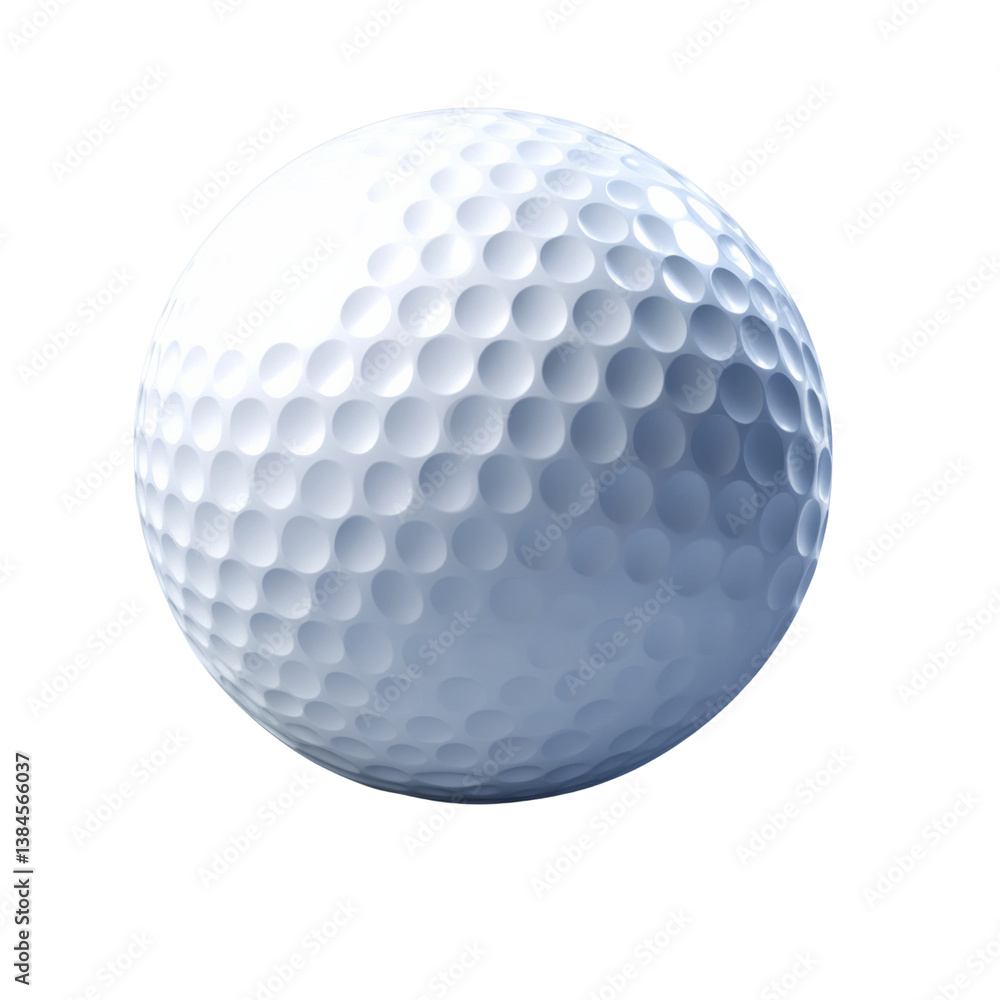 A white golf ball with a blue center A white golf ball with a blue center