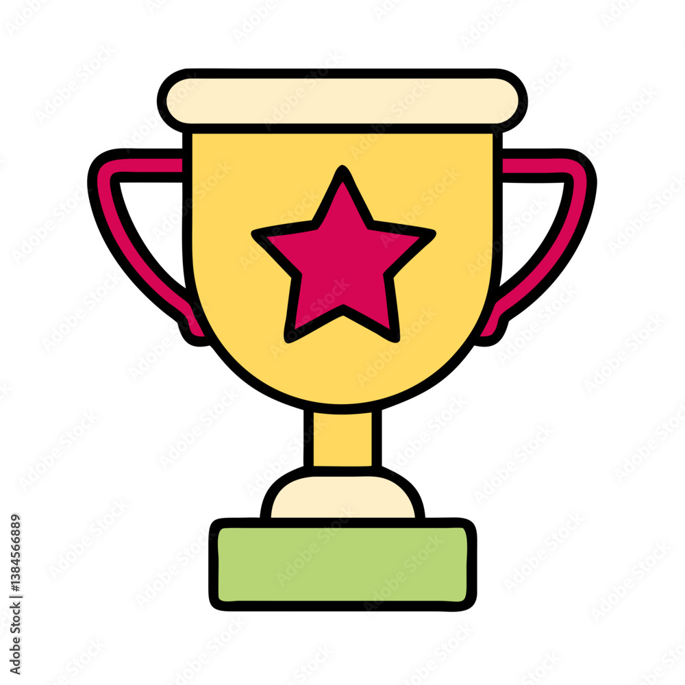 Award Winning Trophy, Golden Cup, Star Prize, Success Achievement Award Winning Trophy, Golden Cup, Star Prize, Success Achievement