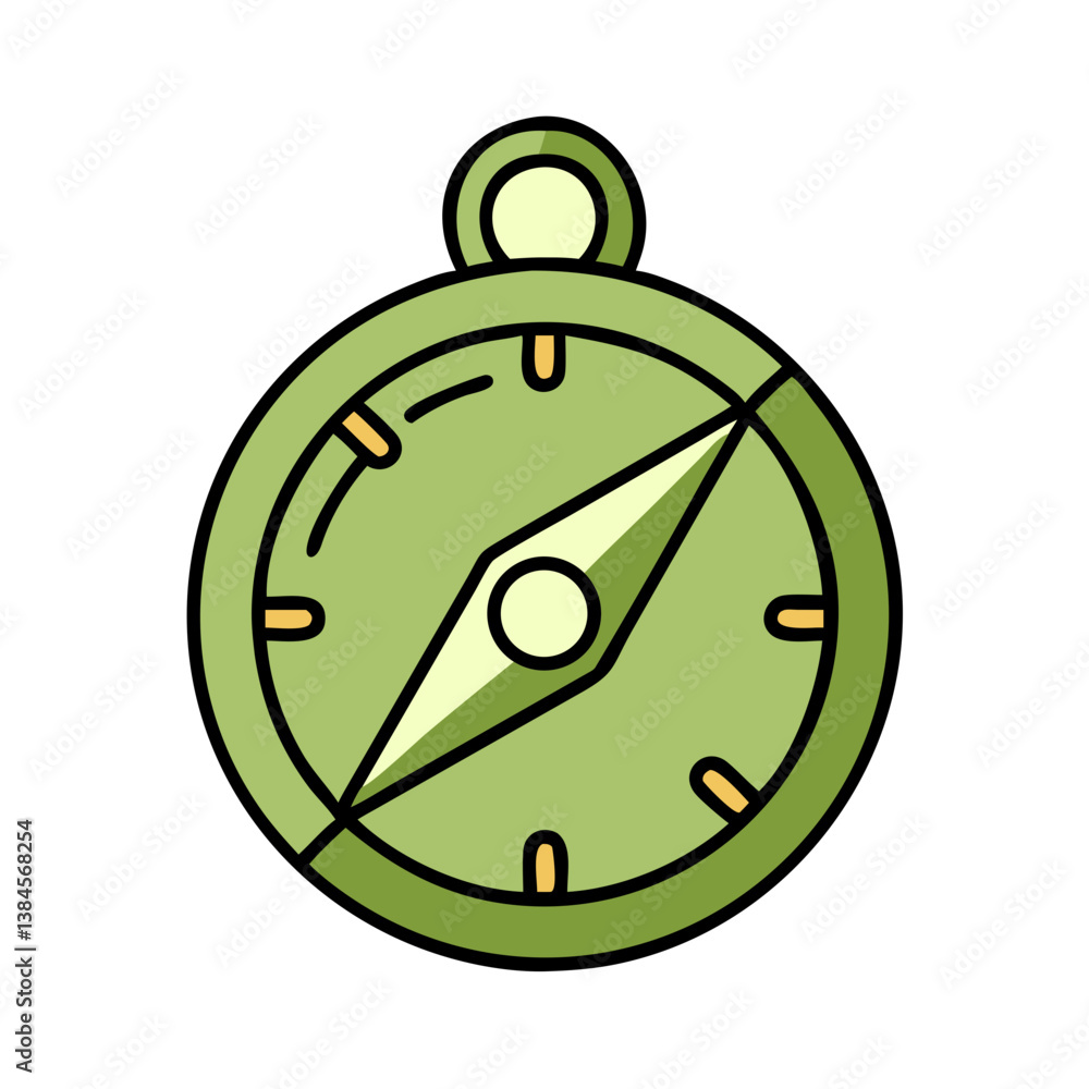 Green Compass Icon Navigation, Direction, Exploration, Travel, Adventure Green Compass Icon Navigation, Direction, Exploration, Travel, Adventure