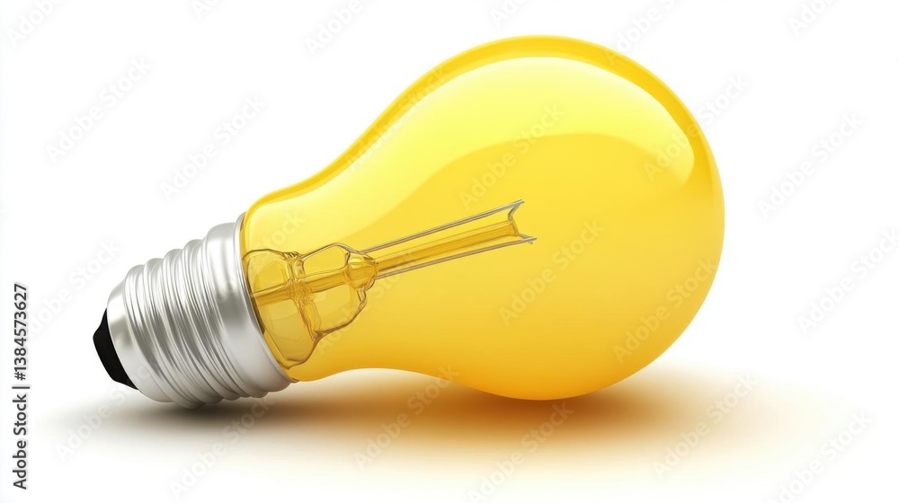 Yellow Light Bulb Idea Innovation Concept. (1) Yellow Light Bulb Idea Innovation Concept. (1)