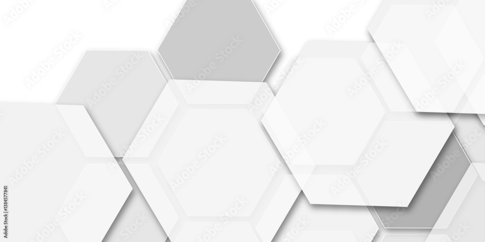 Abstract geometric technology 3d white bright hexagon polygonal honeycomb luxury pattern vector background. Abstract geometric technology 3d white bright hexagon polygonal honeycomb luxury pattern vector background.