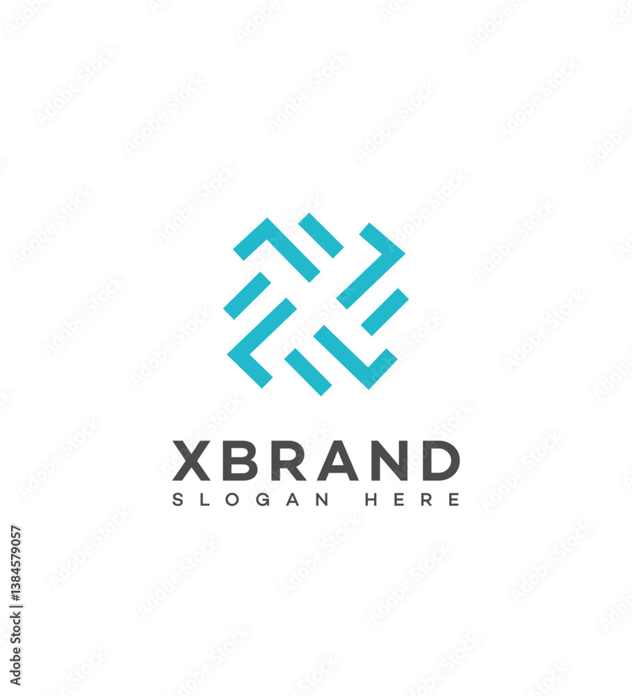 Modern Abstract X Logo Design for Brand Identity Modern Abstract X Logo Design for Brand Identity