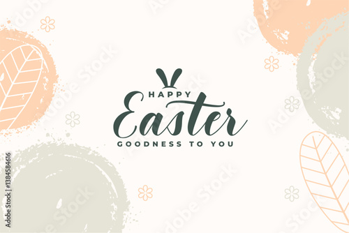 happy easter day event background with grungy effect