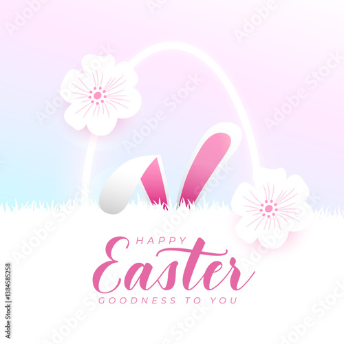 decorative happy easter event background design