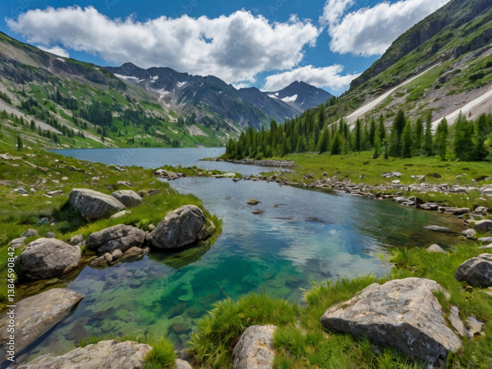 Naklejka premium Morskie Oko in Tatry