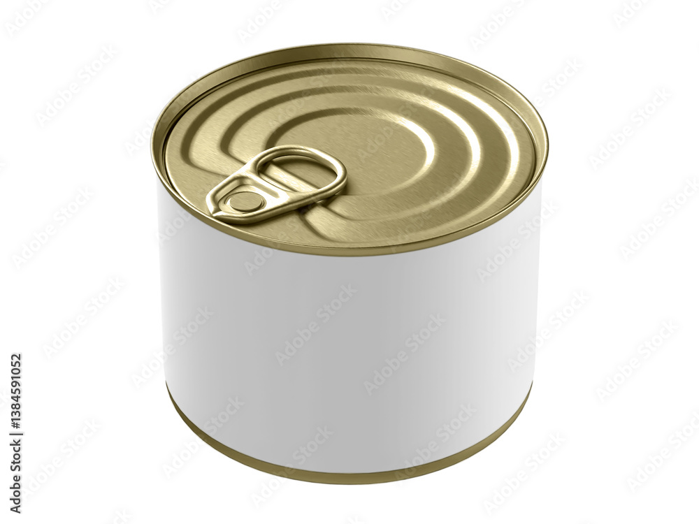Unopened Tin Can Mockup. Canned Food. Aluminum Can for Safe and Long Term Storage of Food. Steel Sealed Food Storage Container, 3d illustration. Unopened Tin Can Mockup. Canned Food. Aluminum Can for Safe and Long Term Storage of Food. Steel Sealed Food Storage Container, 3d illustration.