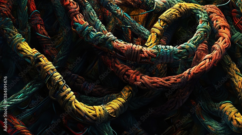 Fototapeta premium Intricate Abstract Nature: Organic Textures and Forms
