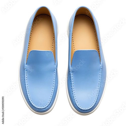 Wallpaper Mural Trendy Light Blue Slip-On Shoes Isolated on Transparent Background Torontodigital.ca