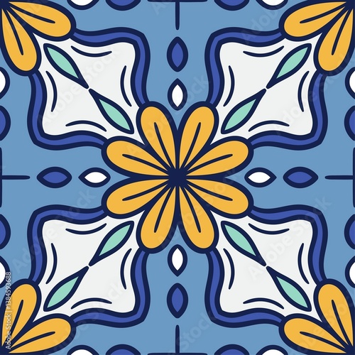 seamless pattern with flowers