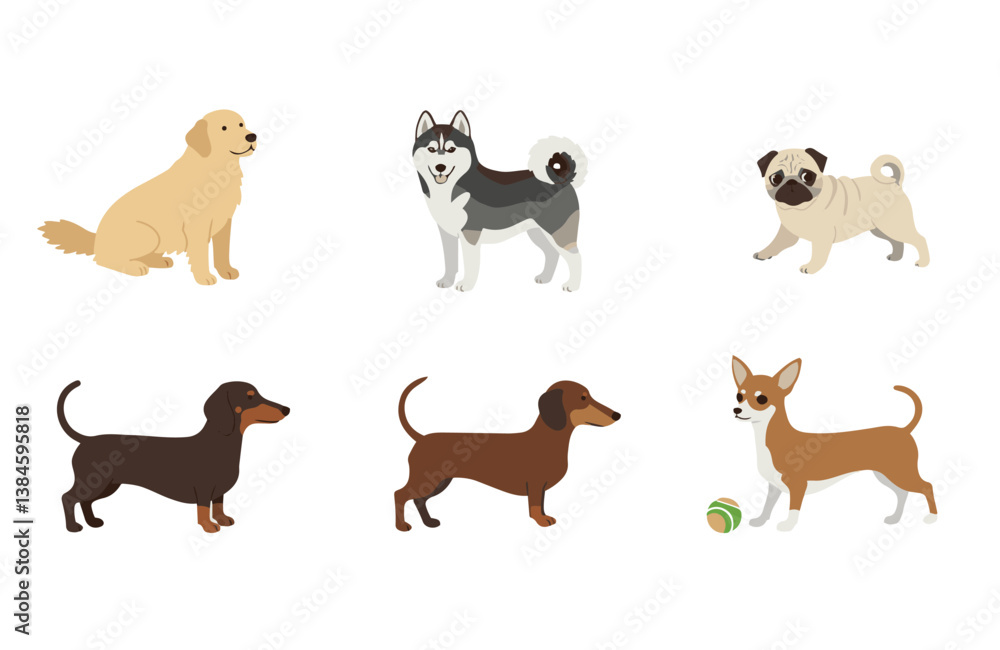 Expressive cartoon brown dog in sitting and running positions, excellent digital pet character for creative branding
Expressive cartoon brown dog in sitting and running positions, excellent digital pet character for creative branding