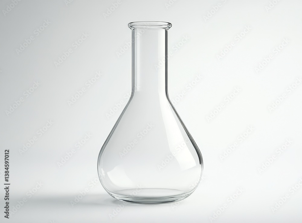 Empty Clear Glass Flask Empty Clear Glass Flask