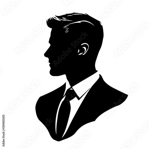 businessman silhouette vector illustration