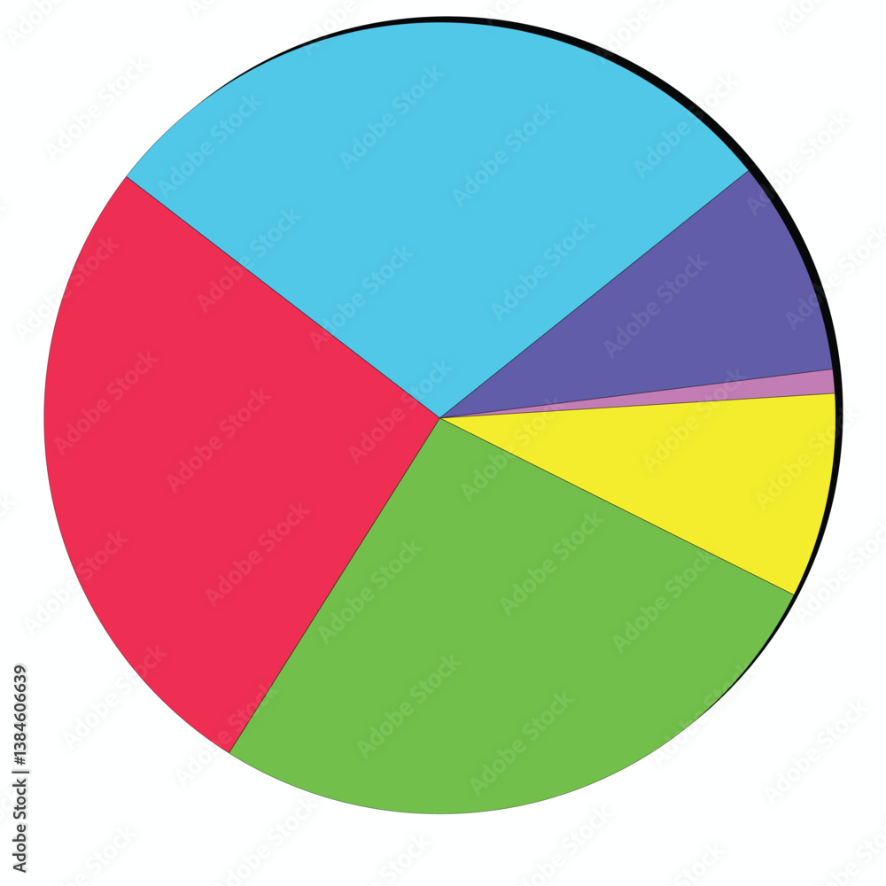 Fototapeta premium blank pie chart for business purpose vector design clean and unique latest illustration 