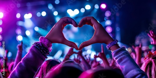 Concert Love Heart Hands Crowd