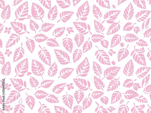 seamless pattern with flowers and leaves, floral pattern for textile design and digital papers, seamless background with leaves