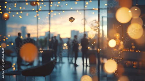 Sunset City Rooftop Party Event Networking