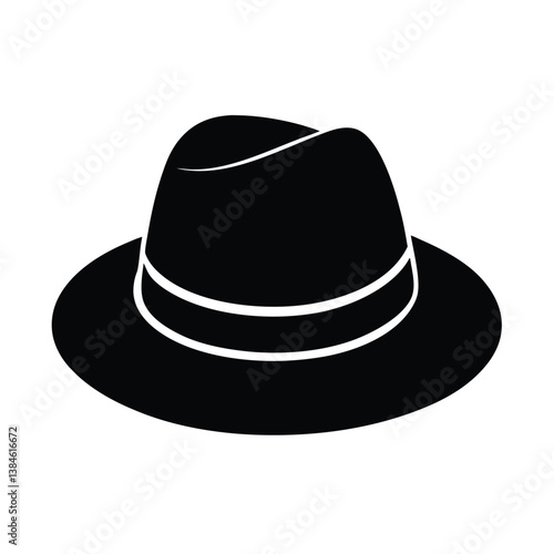 black hat vector illustration