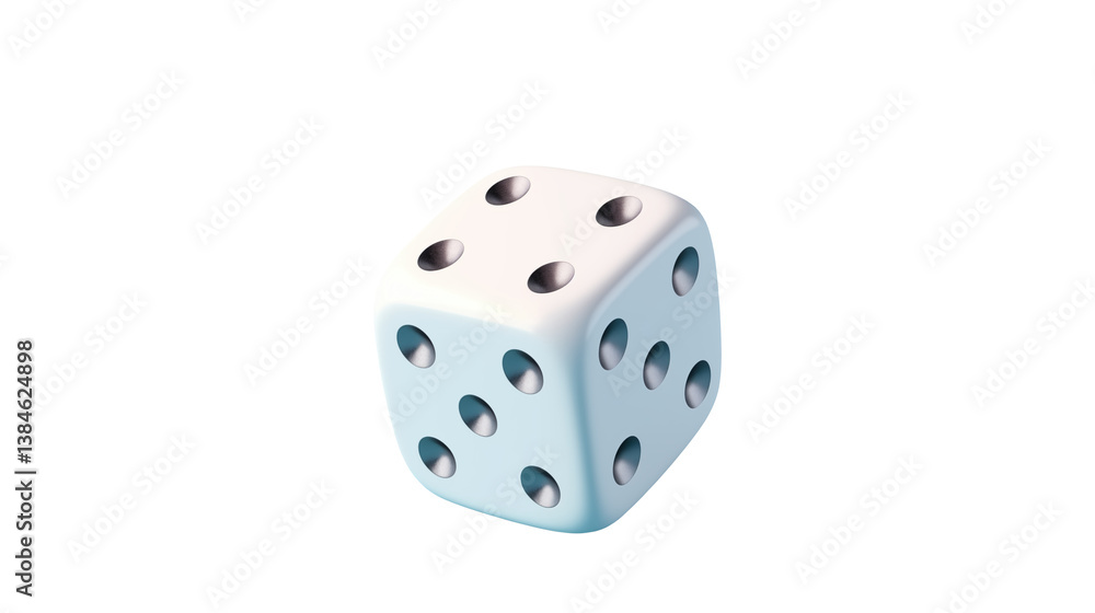 Isolated white dice on black background Isolated white dice on black background