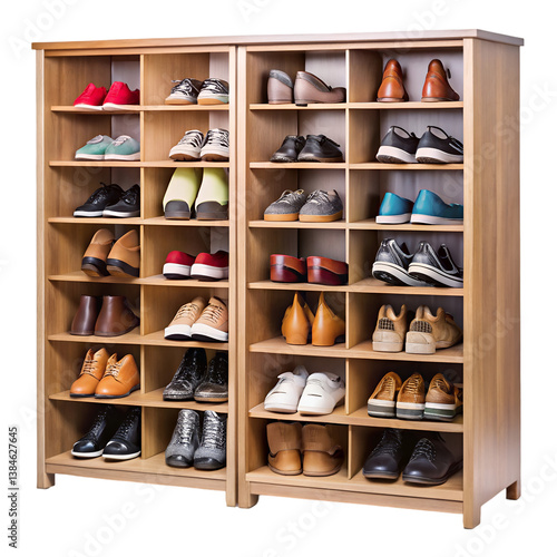 Wallpaper Mural Open shoes cabinet isolated on transparent background  
 Torontodigital.ca