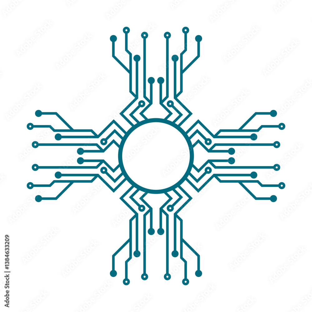 modern technology digital circuit logo design modern technology digital circuit logo design
