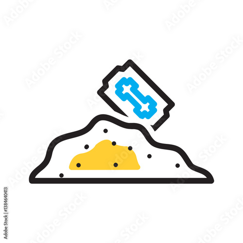 Vector multi color icon for Narcotic