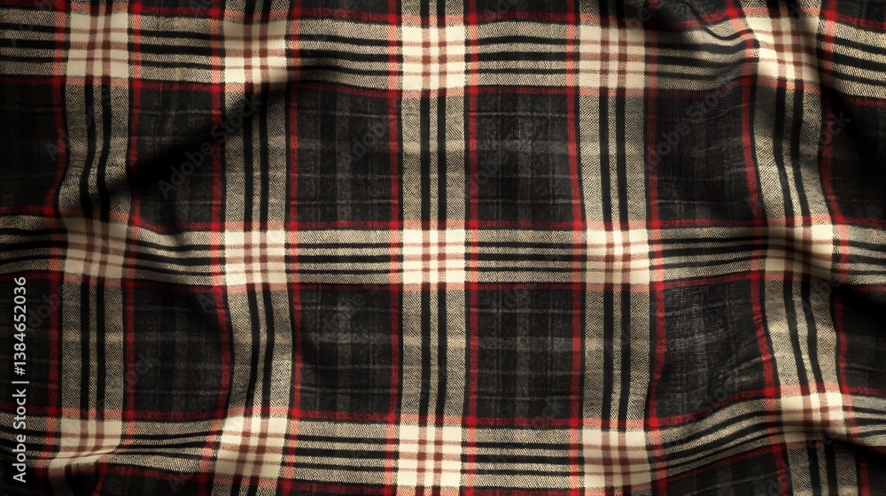 Rich and Vibrant Tartan Fabric Texture Background with Seamless Pattern Flow Rich and Vibrant Tartan Fabric Texture Background with Seamless Pattern Flow