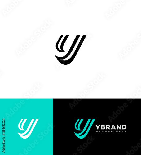 Modern Minimalist Letter Y Logo Design for Brand Identity