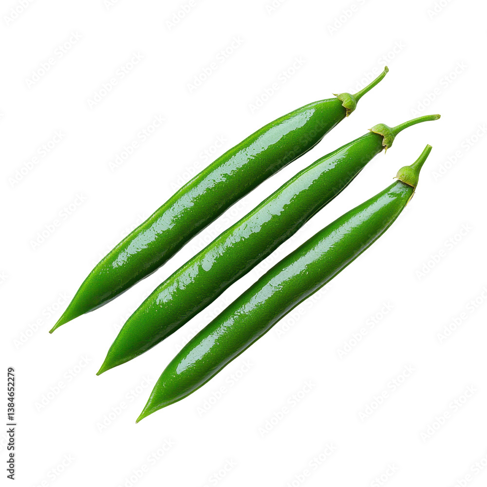 Fresh green chili peppers isolated on a white background isolated against a transparent background. Fresh green chili peppers isolated on a white background isolated against a transparent background.