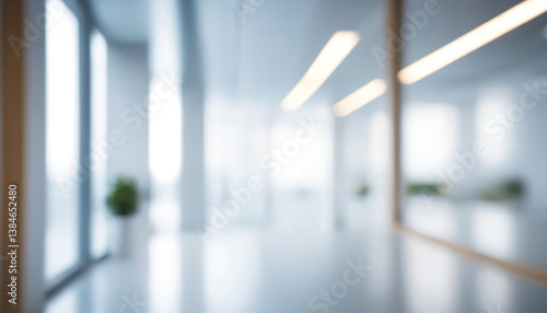 Modern office blurred into a dreamy scene. Modern blurred background photo for banner, poster or magazine and website background.