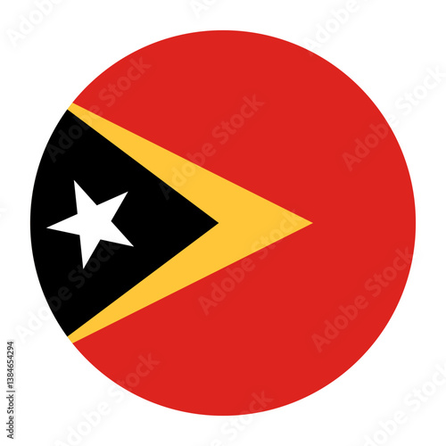 East Timor circle flag icon digital vector illustration Free Download East Timor circle flag icon digital vector illustration - GFXLoad