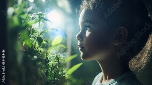 Child's Wonder: Exploring Nature's Beauty