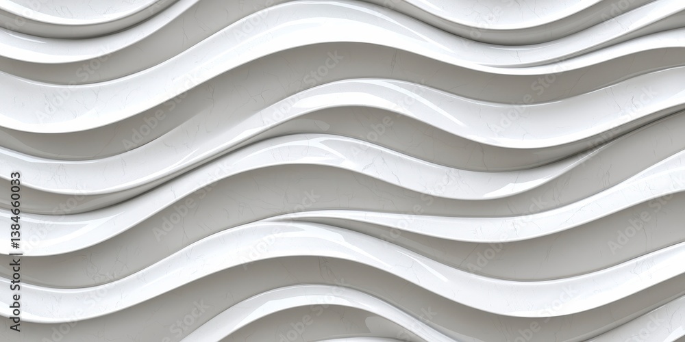 Obraz premium Abstract textured wall showcasing wavy pattern in neutral tones.