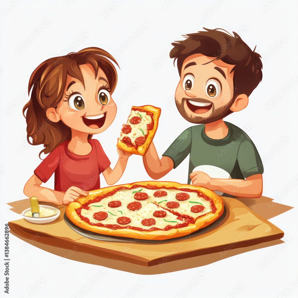 children eating pizza children eating pizza