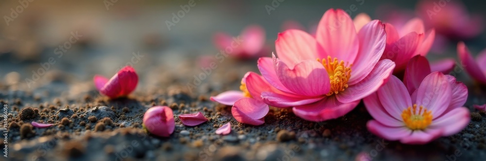 delicate petals unfolding on a canvas of earthy textures, fresh, vibrant flowers, floral patterns delicate petals unfolding on a canvas of earthy textures, fresh, vibrant flowers, floral patterns