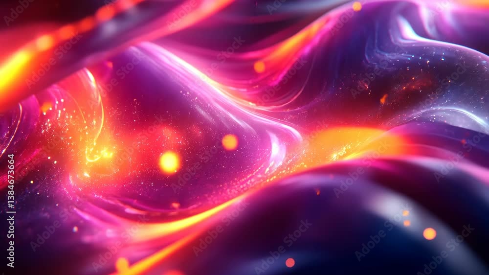Abstract Cosmic Waves: A Symphony of Pink, Purple, and Orange Hues Abstract Cosmic Waves: A Symphony of Pink, Purple, and Orange Hues