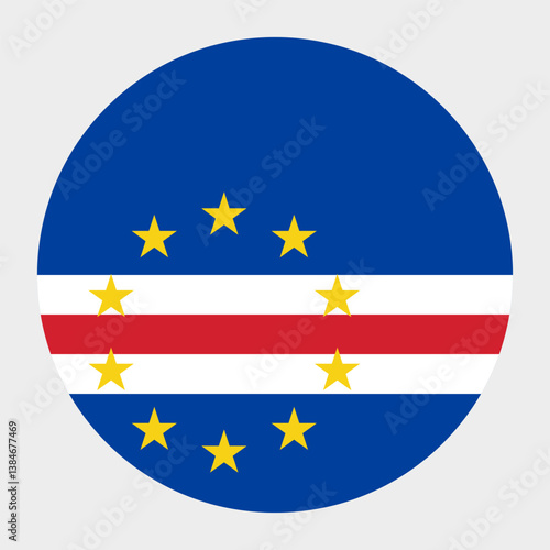 The flag of Cape Verde. Flag icon. Standard color. Round flag. Computer illustration. Digital illustration. Vector illustration. Free Download The flag of Cape Verde. Flag icon. Standard color. Round flag. Computer illustration. Digital illustration. Vector illustration. - GFXLoad