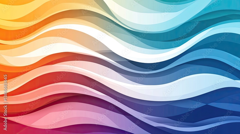 Obraz premium Abstract wavy gradient background