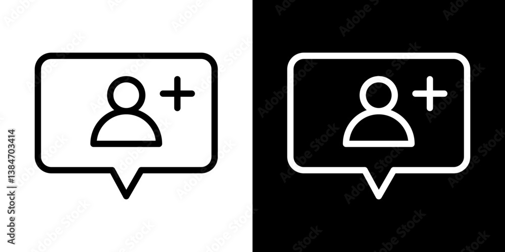 Follower icons vector set in stroke line style Follower icons vector set in stroke line style