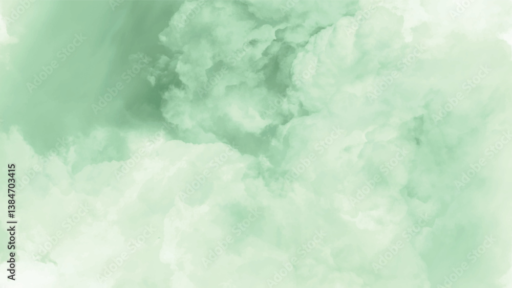 Fototapeta premium Soft Green Cloud Texture Background