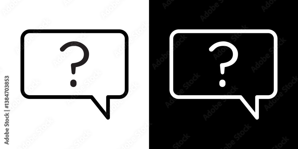 Help icons vector set in stroke line style Help icons vector set in stroke line style