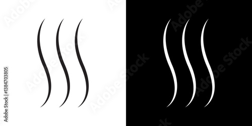 Heat icons vector set in stroke line style