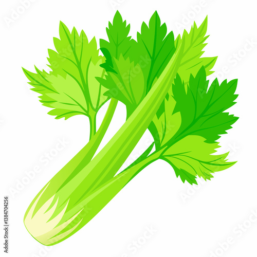 fresh green celery