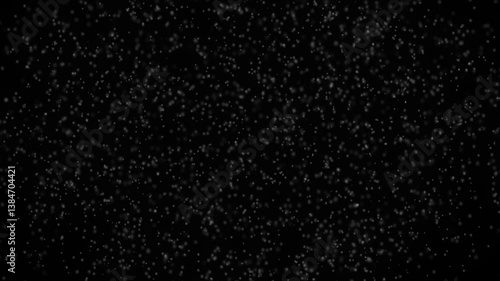  White circular particular moving in upward direction in space motion graphics.