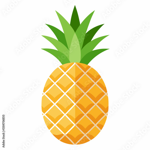 pineapple on white
