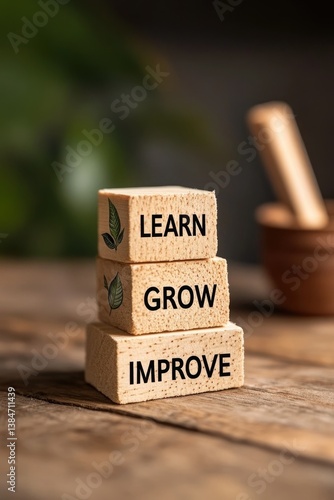 Learn, Grow, Improve: Building a Foundation for Personal Development with Motivational Blocks