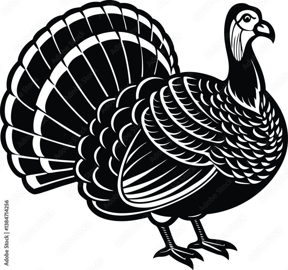 Obraz premium vector illustration of turkey