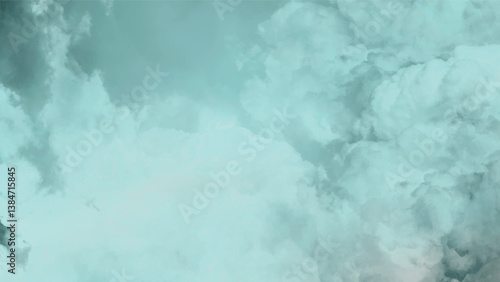 Light Blue Misty Sky. Abstract and Airy Design