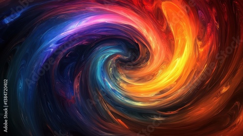 Colorful Swirling Abstract Background with Vibrant Motion Effects