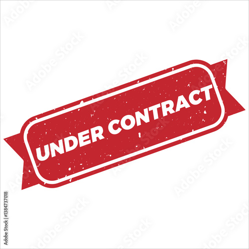 Under Contract Rubber Stamp Seal